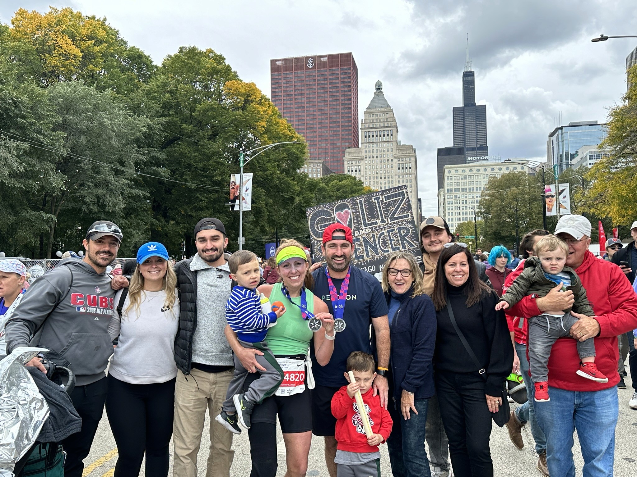 6:59 am – Written on my arms were powerful reminders of the people, dates, and organizations that have shaped my journey—family, friends, meaningful milestones, and causes close to my heart. I ran in honor of each one, carrying their impact with me every step.